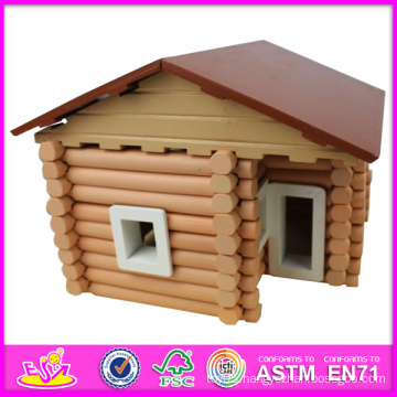 2014 New Kids Wooden Toy House, Lovely Design Children Wooden Toy House and Hot Selling Baby Wooden Toy House W06A075